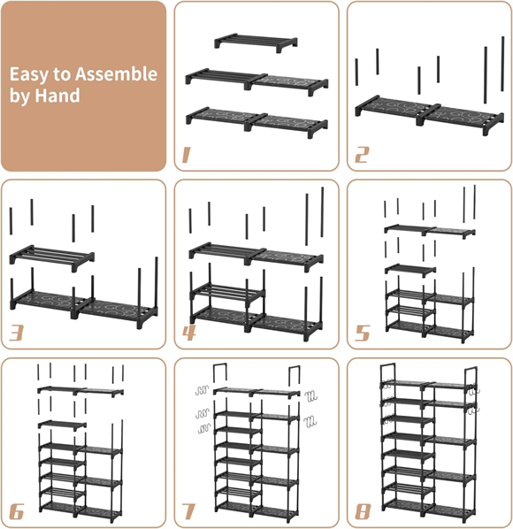 shoe rack without cover